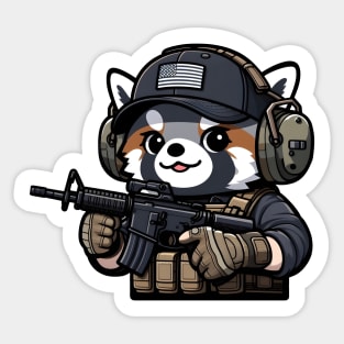 Tactical Tanuki Sticker